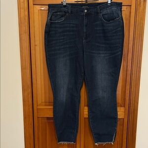 Judy Blue Women’s Dark Wash  Skinny Ankle Jeans 22W EUC